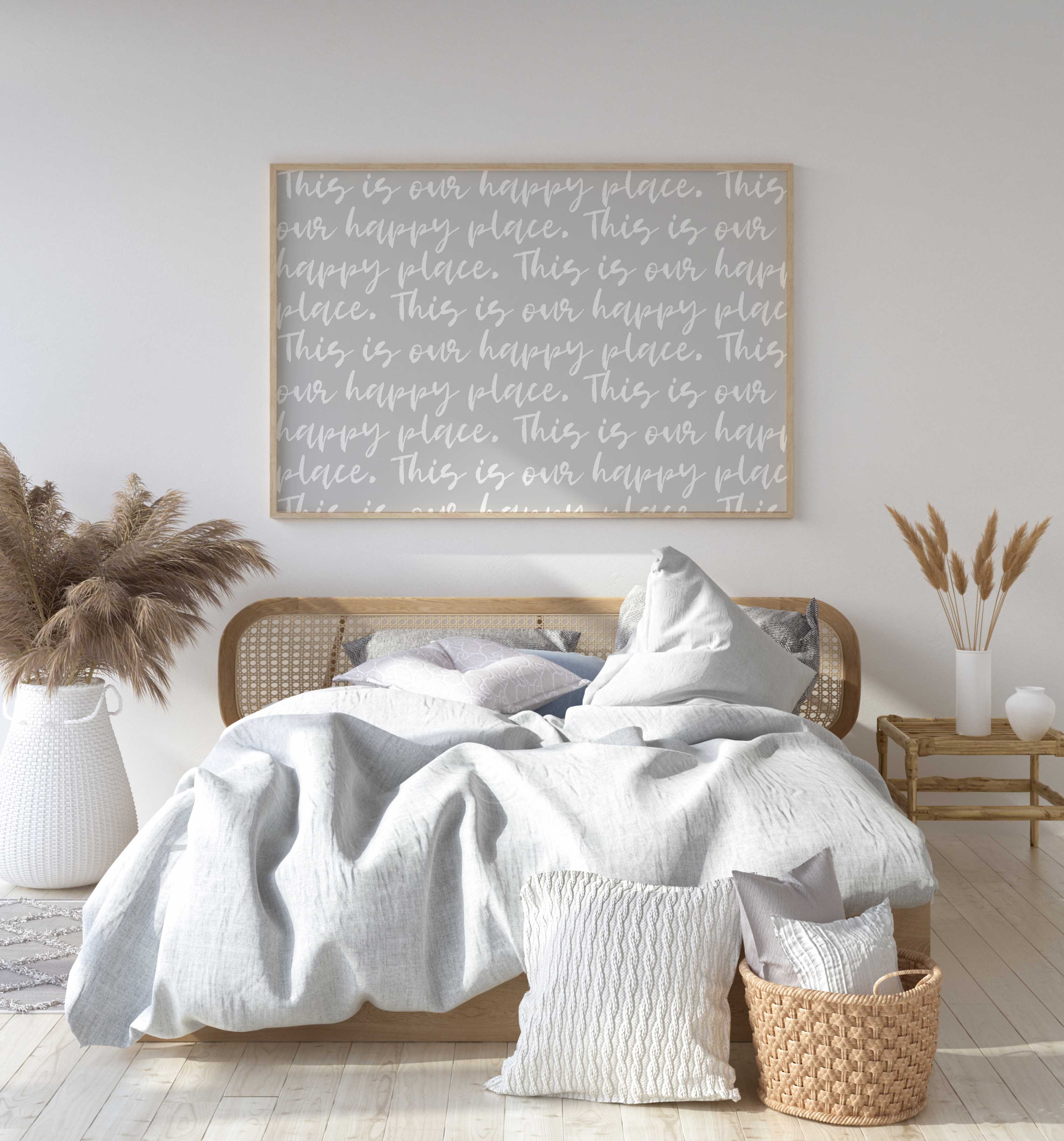 D'LUXE PRINTS - Wholesale Art Print - This Is Our Happy Place Script Print5