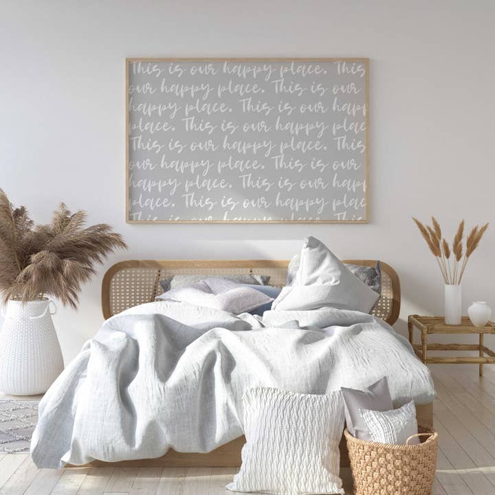 D'LUXE PRINTS - Wholesale Art Print - This Is Our Happy Place Script Print5