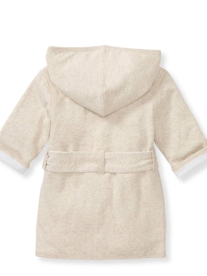 Oatmeal Organic Cotton Knit Terry Hooded Robe
for wholesale on Faire4