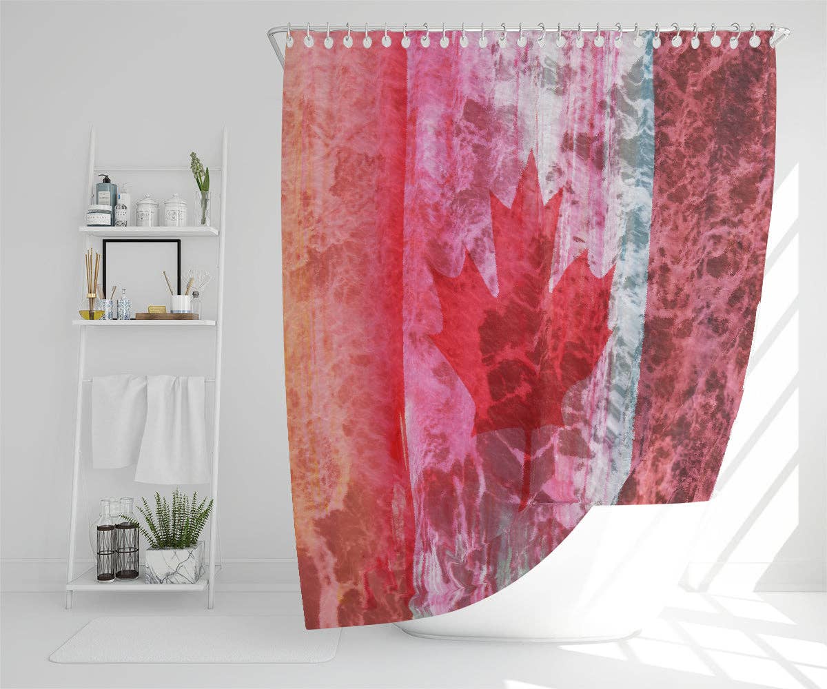 Benjamin Tate Design – wholesale Shower curtain – Canada Flag (Shower Curtain)0