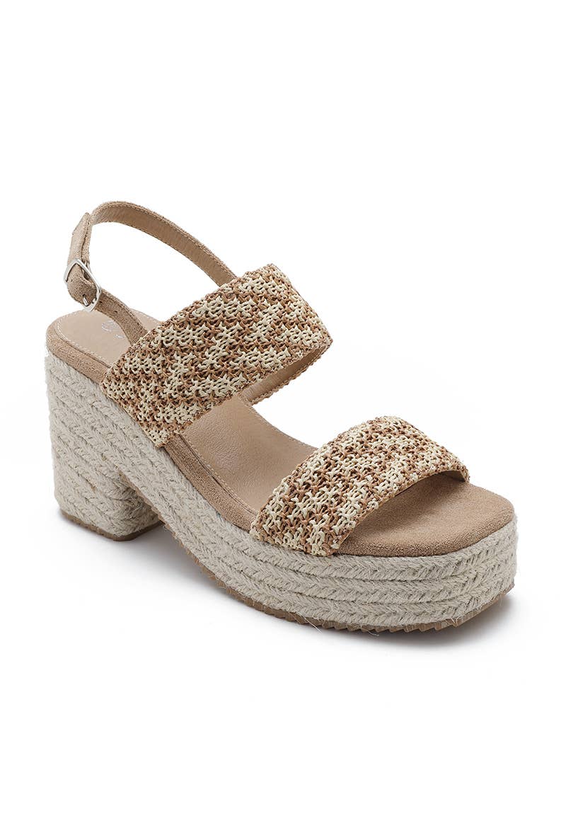 Joia Paris – wholesale Sandaler - Dam – Espadrille kilklackssandaler med justerbara remmar JN-898