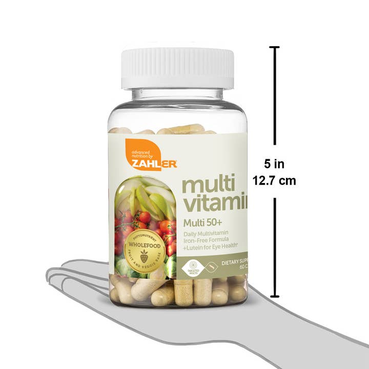 Advanced Nutrition by Zahler – wholesale Oralt tillskott/Vitamin – Zahler Multivitamin 50+, järnfri formel + ögonhälsa 60ct3