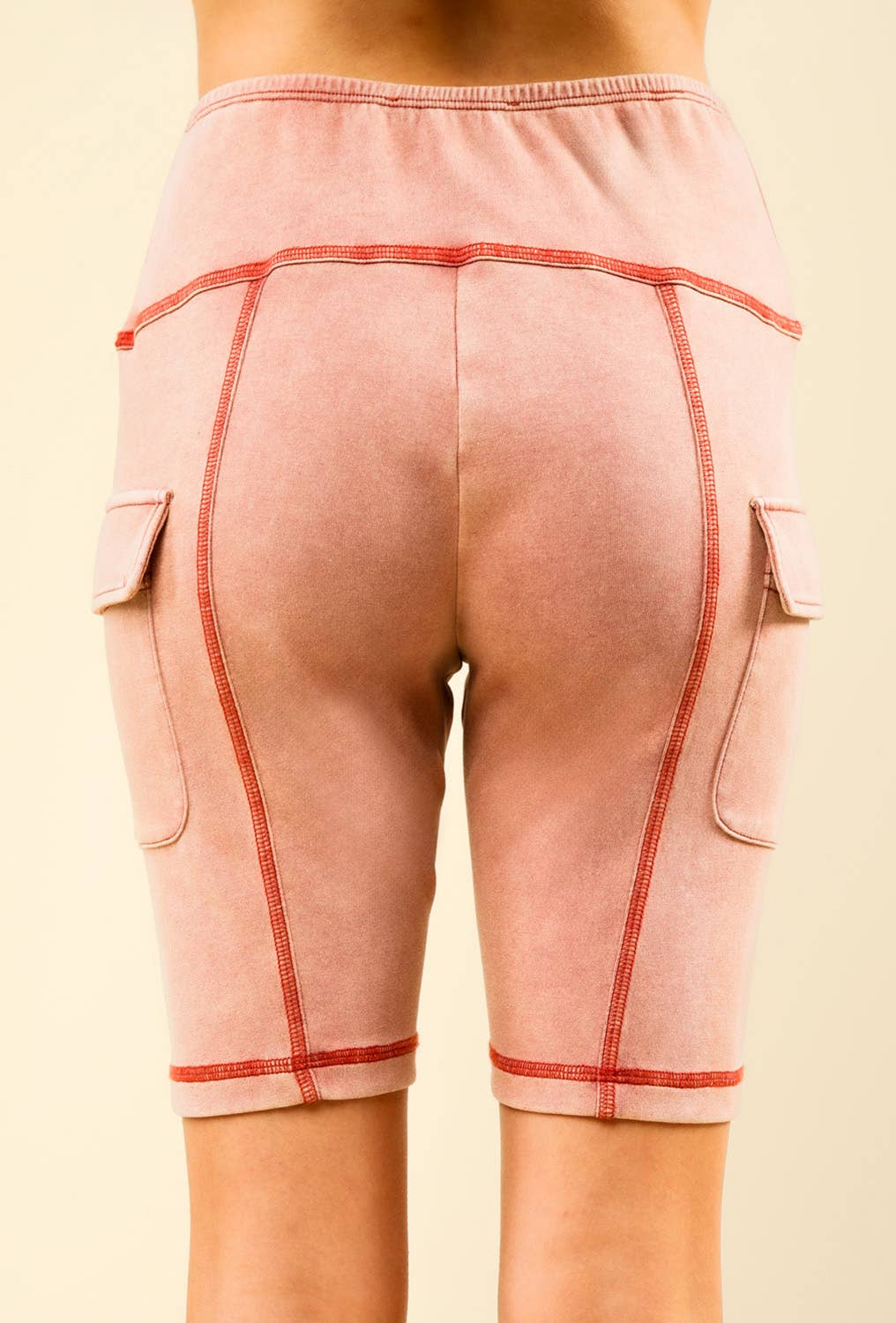 VERY J – Engroshandel Shorts – Kvinder – NP70303-vaskede bløde strikkede Cargo cykelshorts13