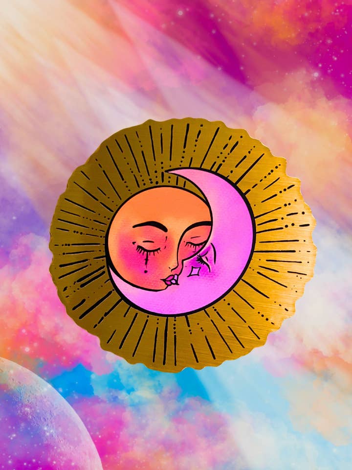 The Greatest Romance Golden Sticker for wholesale by ArtistNatalie