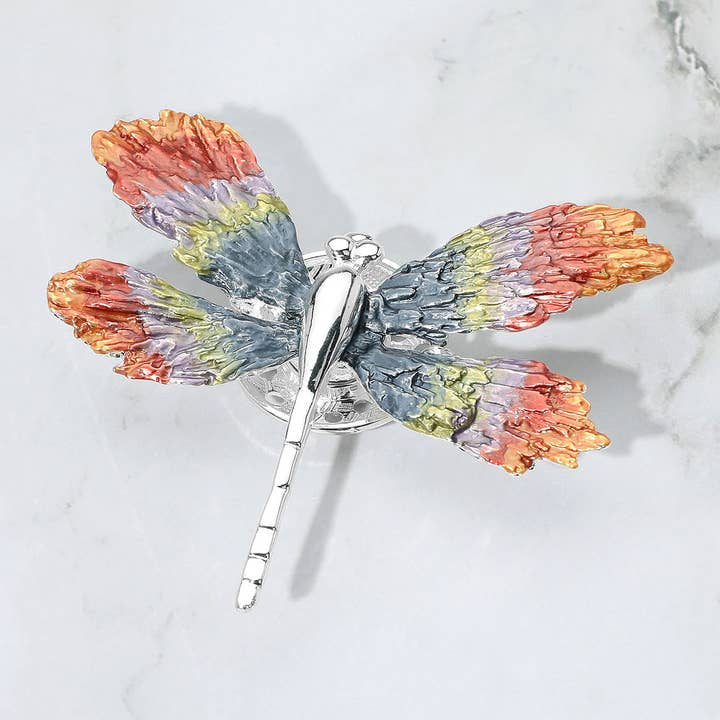 Sensibling Corp. – wholesale Brosch – Färgad Metall Trollslända Magnetisk Brosch2