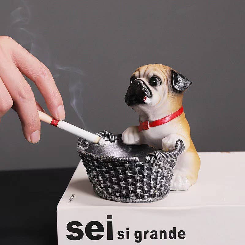 PEACH ACCESSORIES – wholesale Ashtray – Bull dog design cigarette ash holder1
