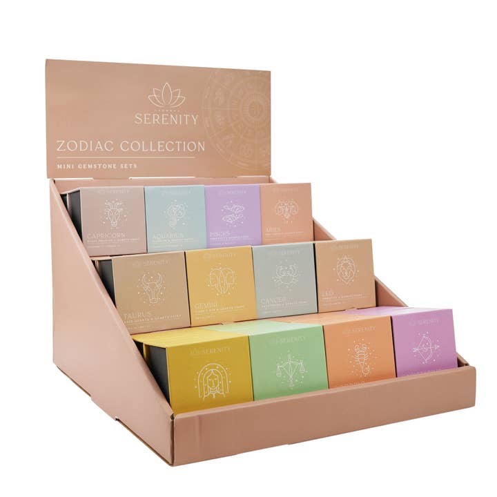 **MULTI 48** Serenity Zodiac kristalsets voor wholesale door WIDDOP and Co.