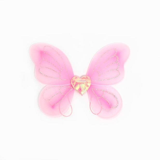 Inca UK - Wholesale Costume - Kids - Pink Net and Glitter Detail Fairy Wings Size : 32x26cm1