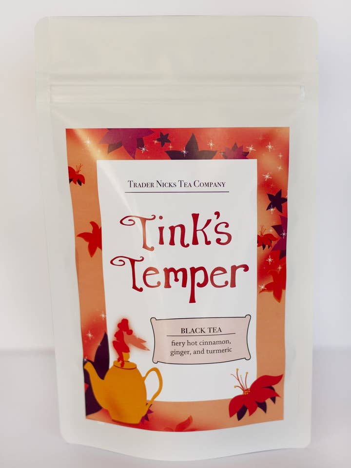 Tink's Temper Hot Cinnamon Black Tea for wholesale by Trader Nicks Tea Company