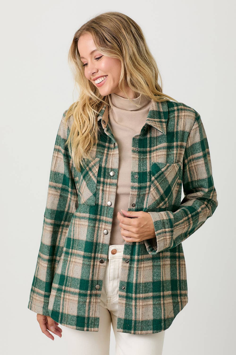 Mystree - Wholesale Shirt Jacket/Shacket - Women's - 60406 Plaid Shacket 19