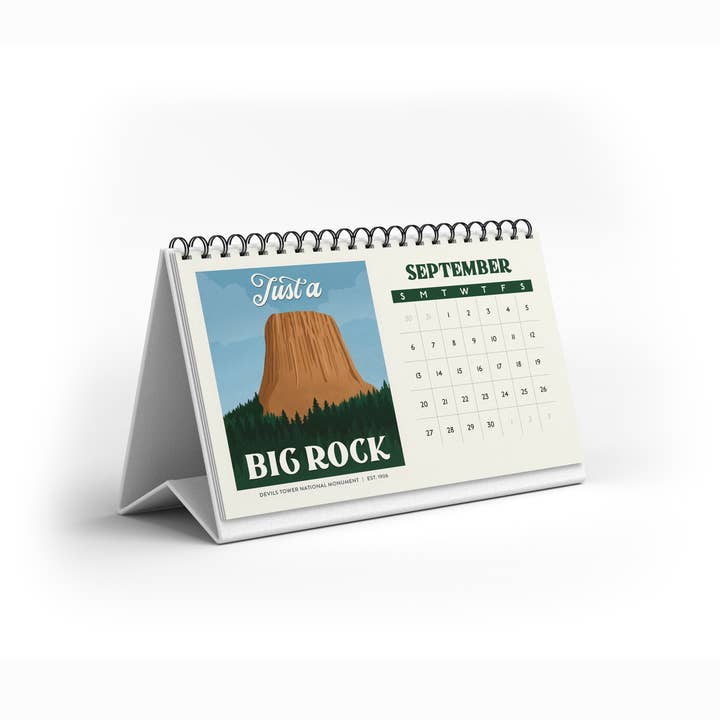 Amber Share | Subpar Parks - Wholesale Calendar - Subpar Parks 2026 Illustrated National Parks Desk Calendar9
