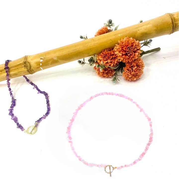 Atisha Spiritual Shop - Wholesale Beaded/Pearl Necklace - CHIPS LAPIS LAZULI ~ NECKLACE ~ NATURAL QUARTZ1