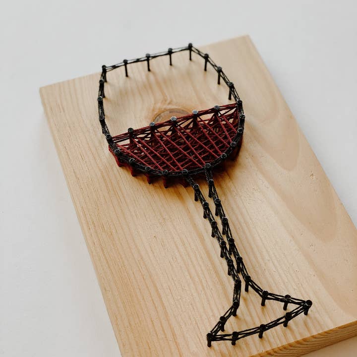 Knot Really Art - Wholesale DIY Craft Kit - Wine DIY String Art Kit