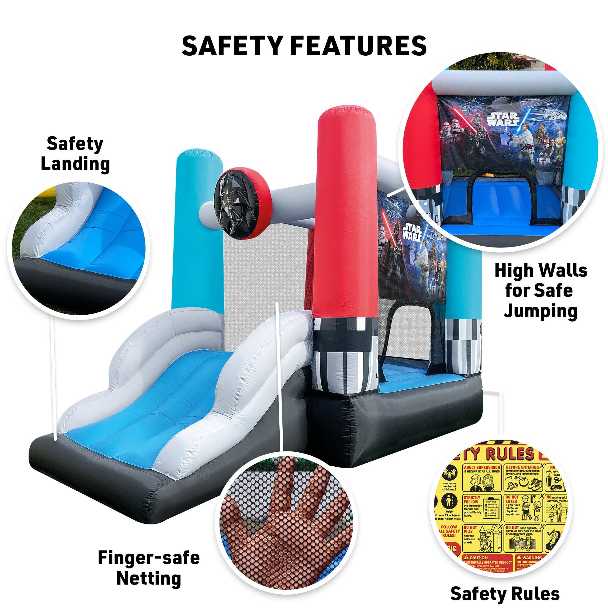 Funormous - Wholesale Inflatables - Star Wars Bounce House and Slide Inflatable8