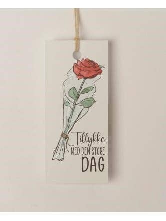 Felicidades por el gran día - Hangtag para venta al por mayor de Mouse and Pen Illustration ApS