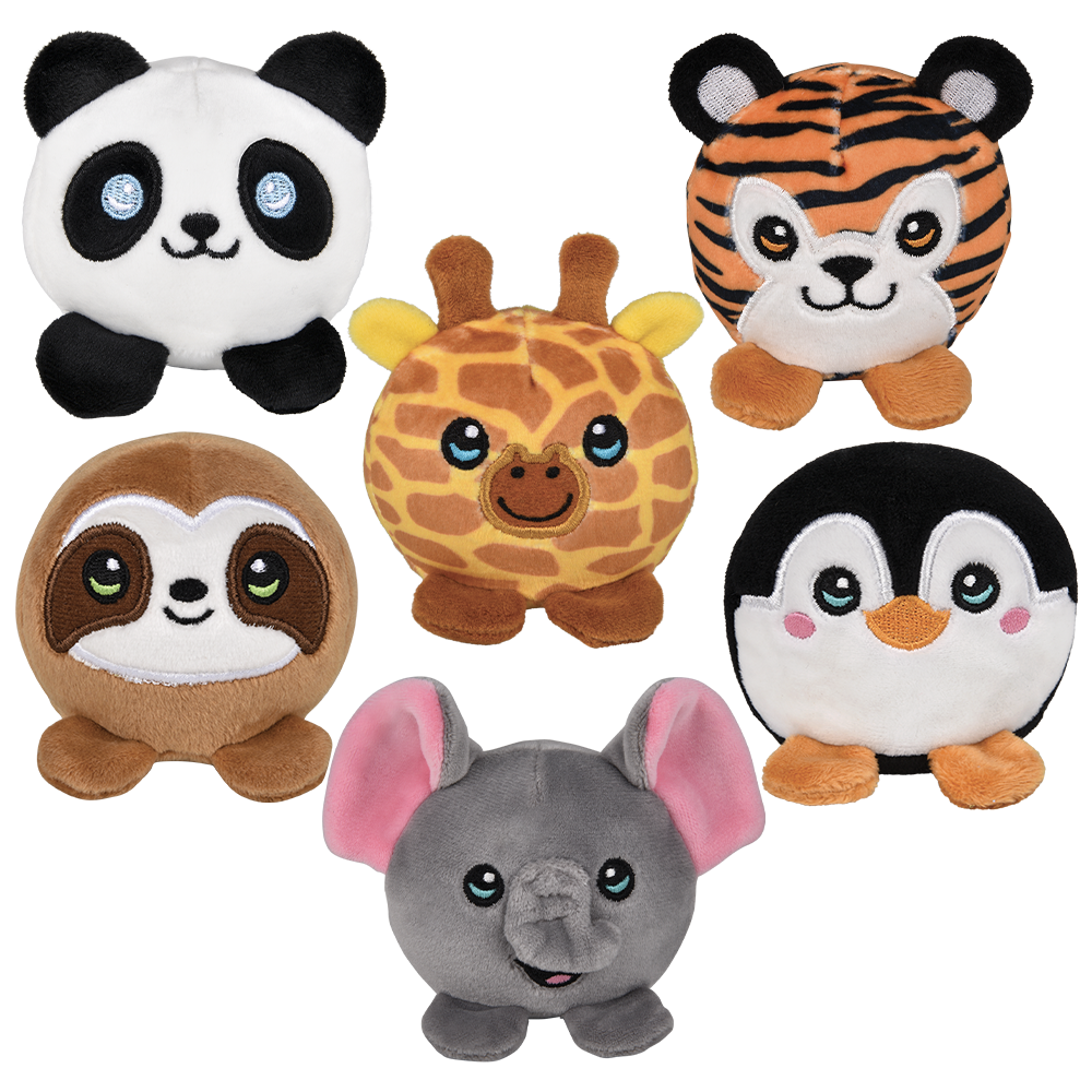 The Toy Network - Wholesale Stuffed/Plush Toy - Kids & Baby - (T) TUMBLE TYKES ZOO ASSORTMENT 12CT0