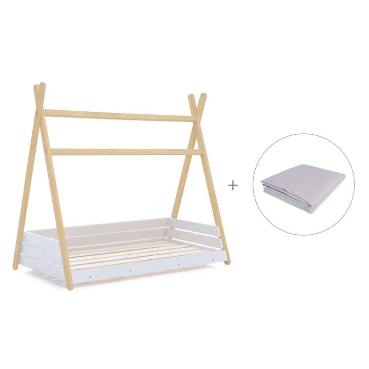 Alondra Baby - Wholesale Bed - Kids & Baby - Montessori bed wood 90x200 cm with Carezza textile3