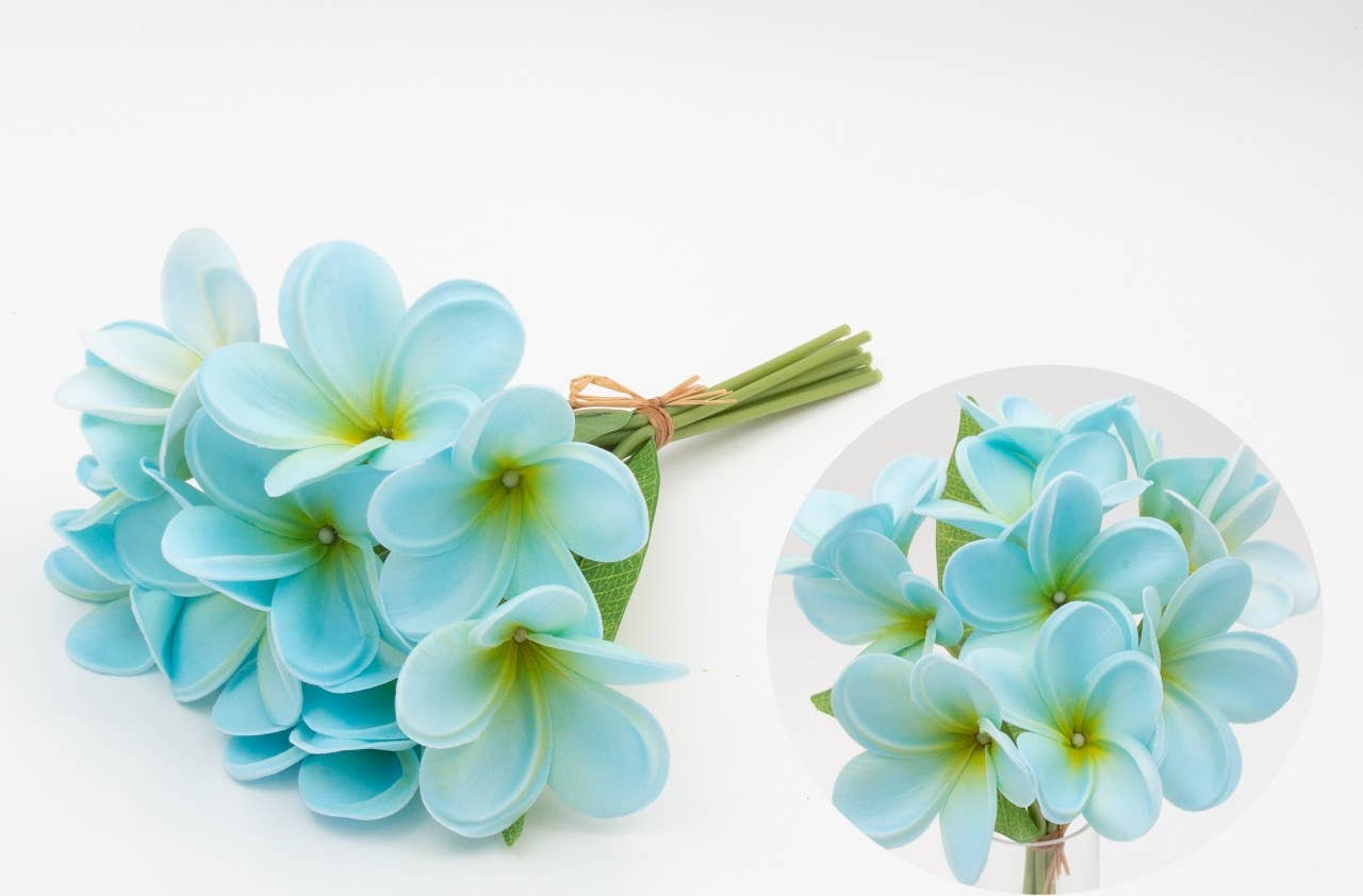 Angel Isabella – wholesale Konstgjorda blommor – 10-stjälkar bunt - Ultra realistisk tropisk plumeria frangipani11