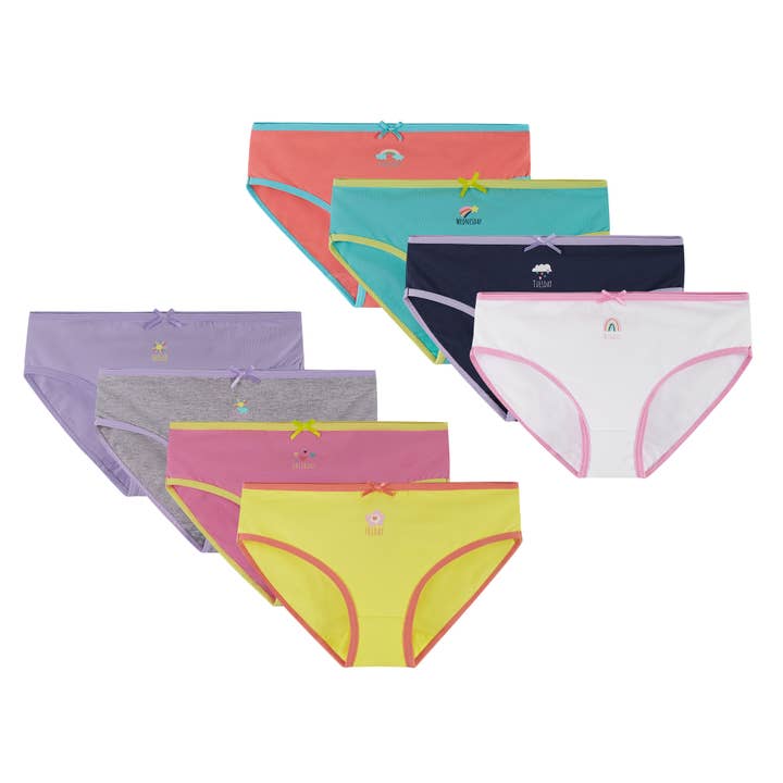Andy & Evan - Wholesale Swim Bottoms - Kids - Girls Toddler / Tween Eight Pack Bikini Brief2