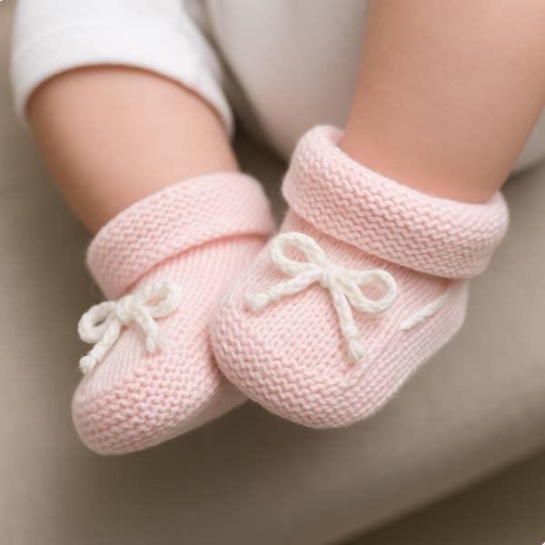 Cotton Socks - Wholesale Booties - Baby - CC-01 HANDMADE SLIPPERS2