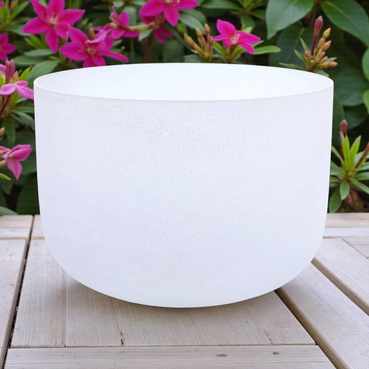 Crystal Singing Bowl - 10" Note F for wholesale by Earths Elements Wholesale