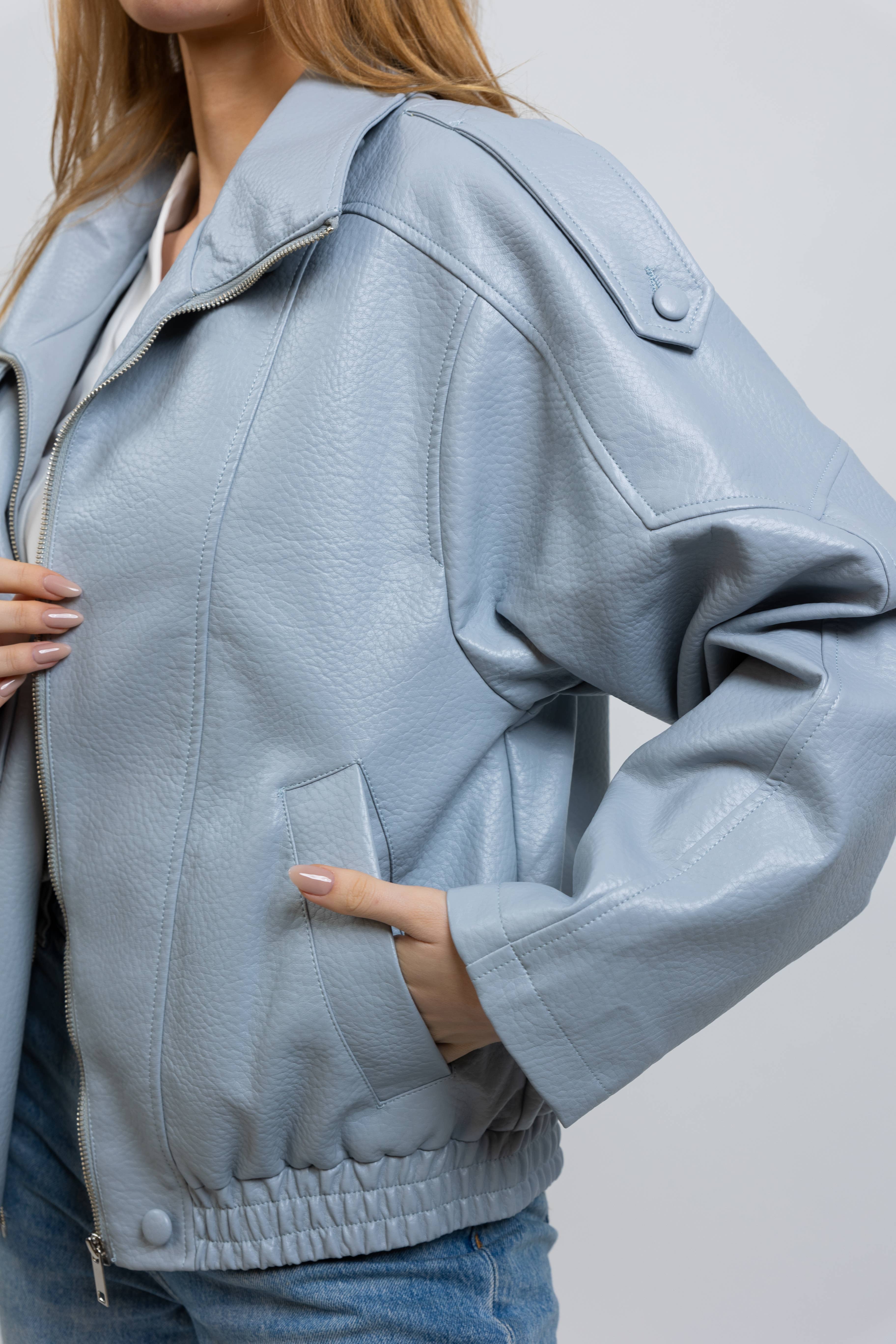 KZELL PARIS - Wholesale Leather Jacket - Women's - FAUX LEATHER BIKER JACKET20