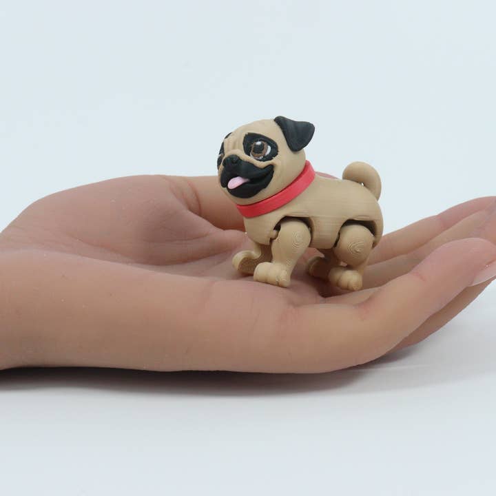 MrSpinner - Wholesale Fidget Toy - Kids - Paw Print Pups - Pug (Made in USA, Fidget, Figurine)4