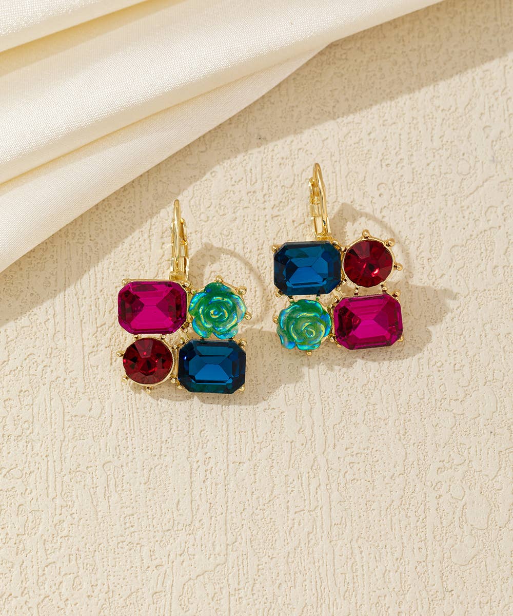 Blossom bijoux - Vendita all'ingrosso Orecchini pendenti - Orecchini pendenti a mosaico – 26AHBOL0484