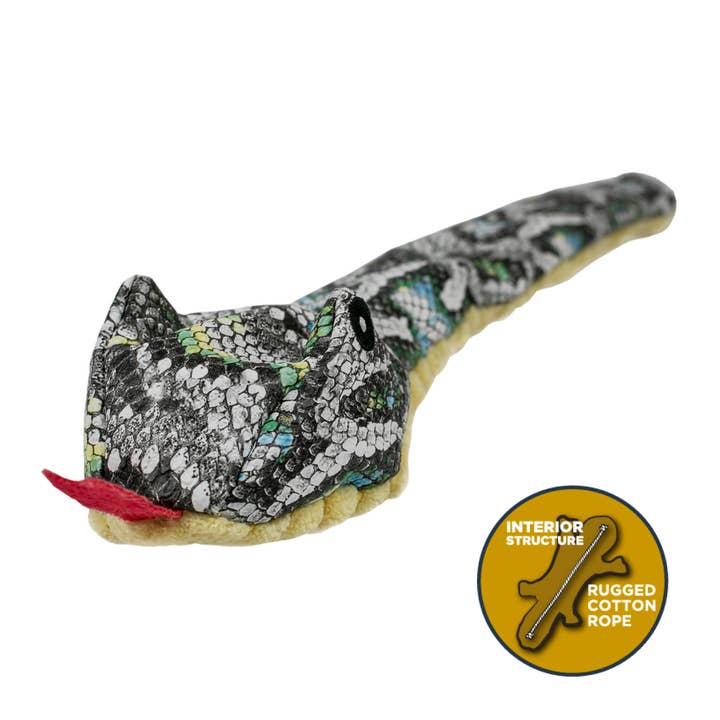Tall Tails - Wholesale Pet Squeaky Toy - Dog - Stuffless Snake Squeaker Dog Toy