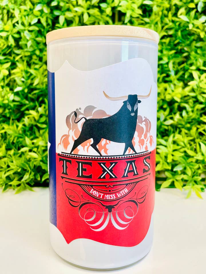 Kaars 9oz Texas Bull voor wholesale door Love & Luck Greetings
