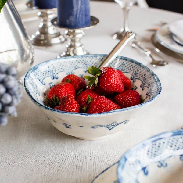 Blue Burano Large Serving Bowl for wholesale on Faire2