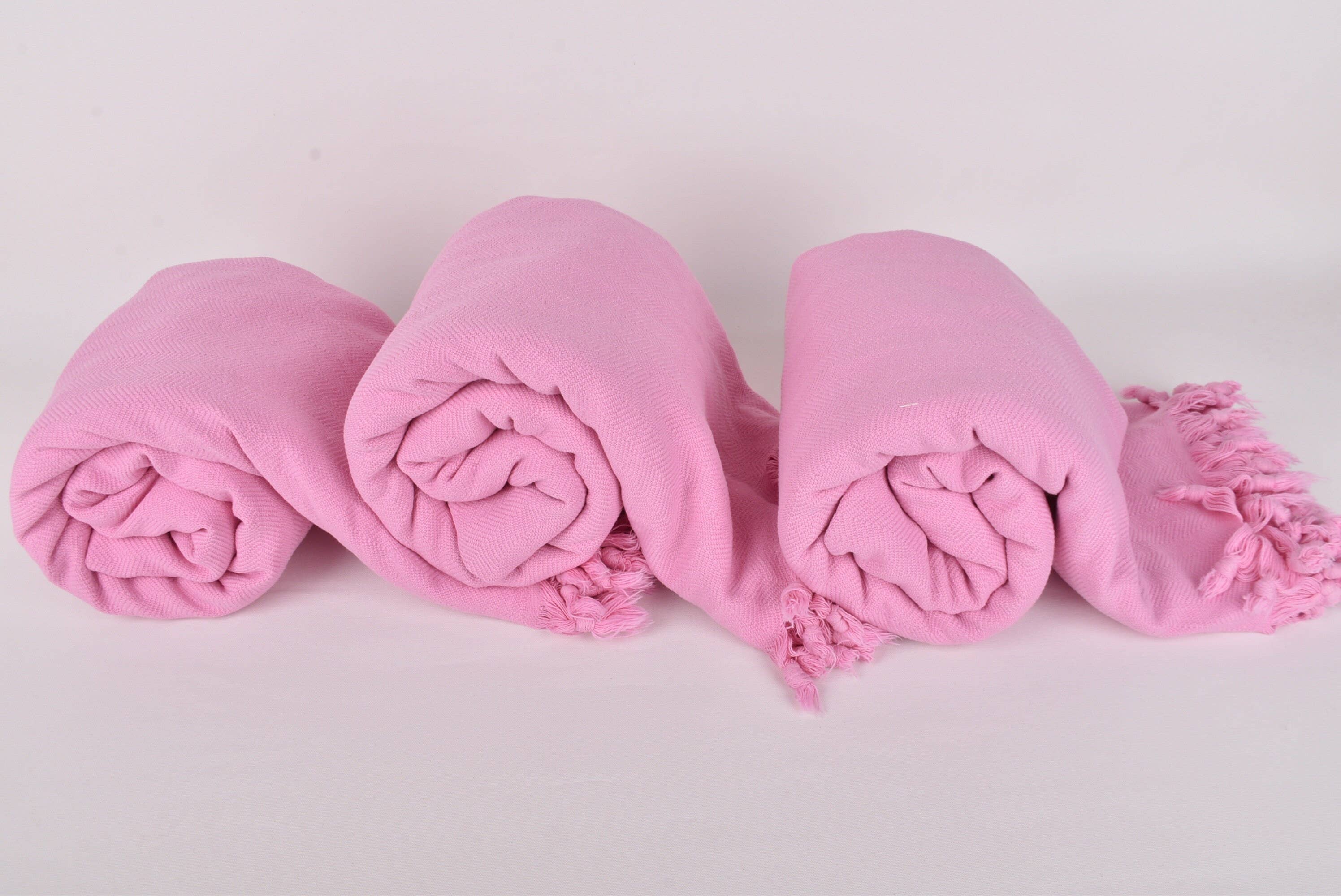 Organic Turkish Towels – Manta para sofá por atacado – Colcha Turca, Manta Rosa para Conforto Aconchegante8