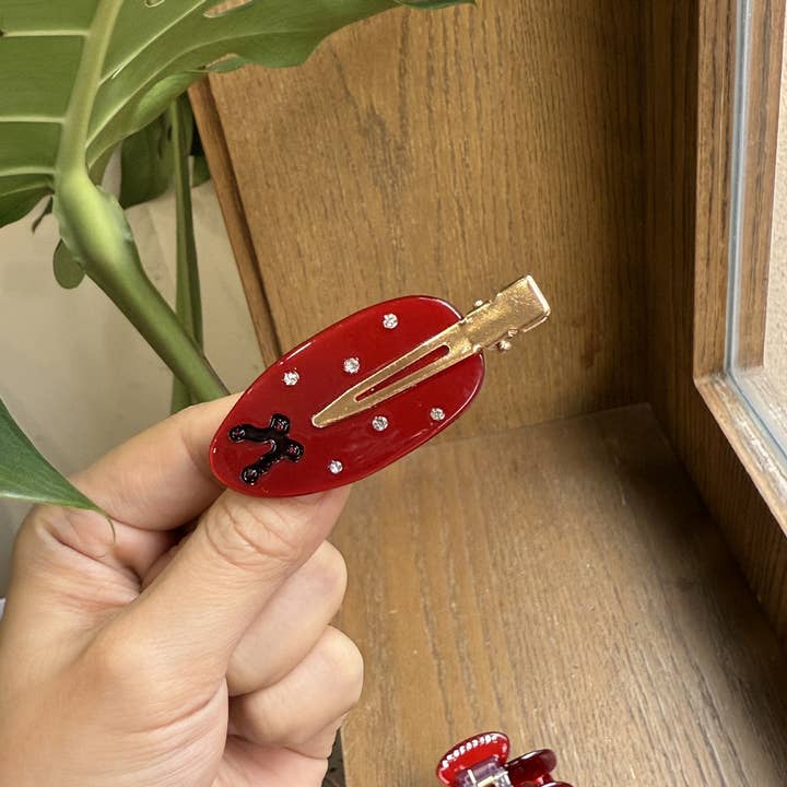 NINEXIS - Wholesale Hair Clip - Women's - CWAHA4517_SEAMLESS DIAMOND DROP OIL BOW HAIR CLIP3