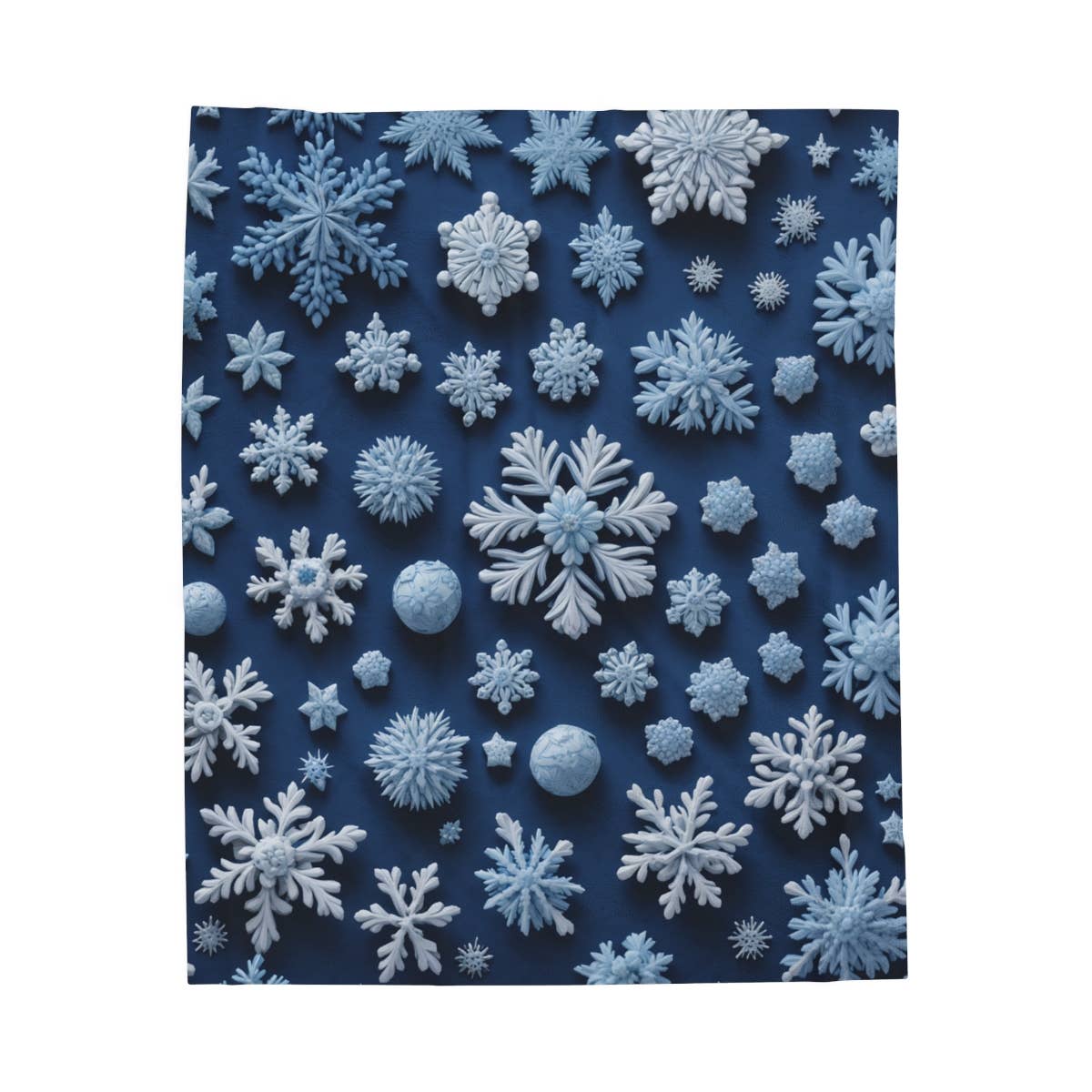 Upside Down Owl Farm - Vente Plaids - Couverture en forme de flocons de neige, couverture à jeter, couverture d'hiver2