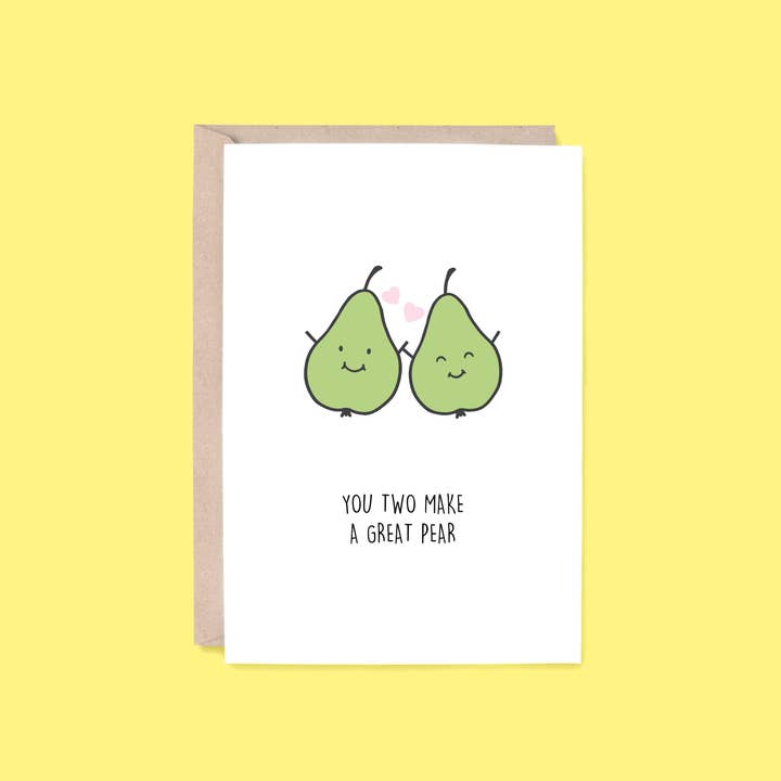 Tillykke Kort: Store Pære | Pære for engroshandel hos Hey Hunny