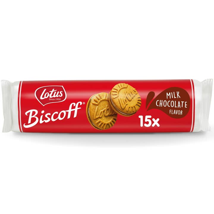 KeHE Distributors, LLC - Wholesale Cookie - Biscoff Milk Chocolate Cream Sandwich Cookies, 5.29 oz