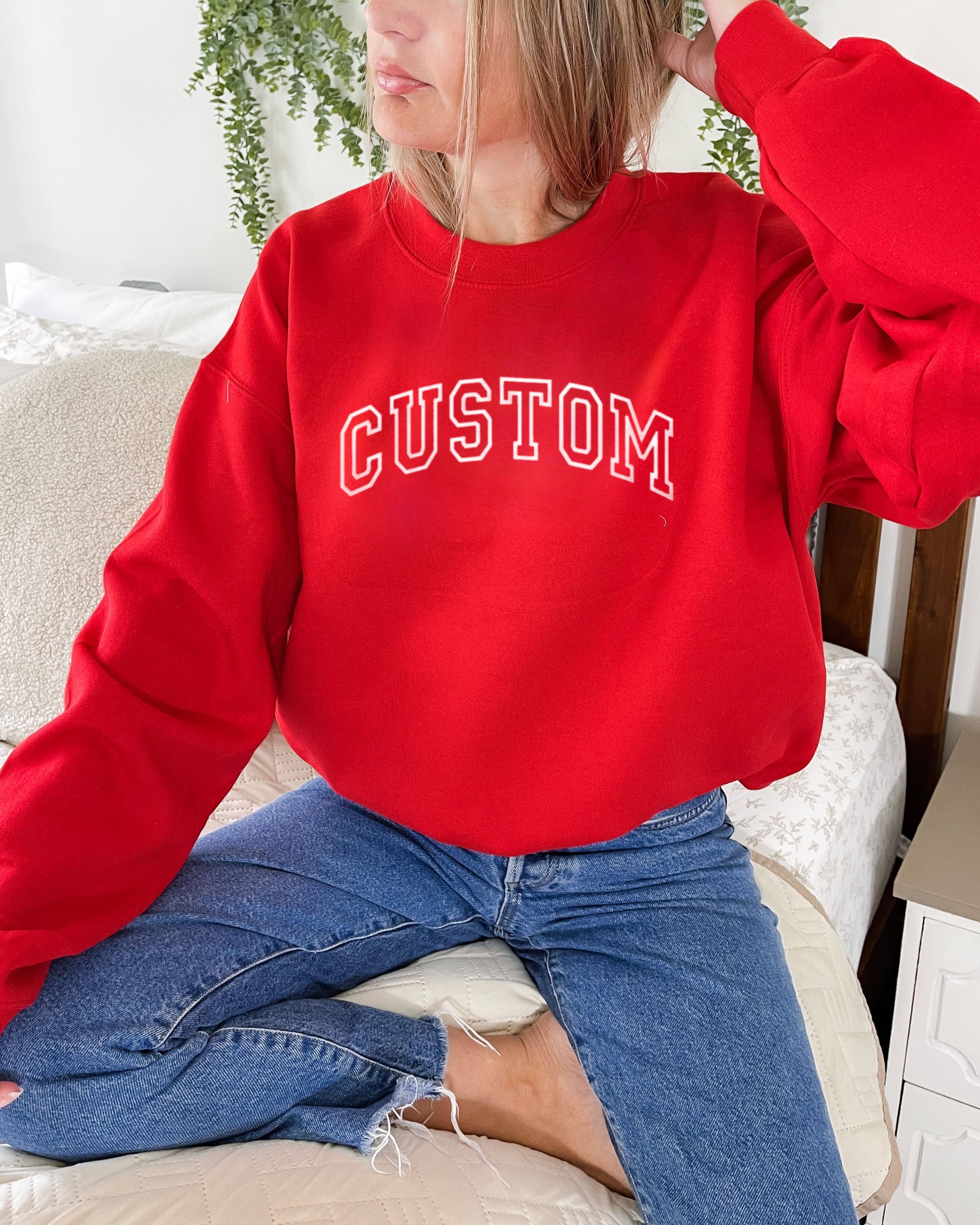 Buleana Boutique and Textiles LLC - Vente Sweat-shirt – unisexe - Sweatshirts unisex minimalistes à col camionneur personnalisés brodés4