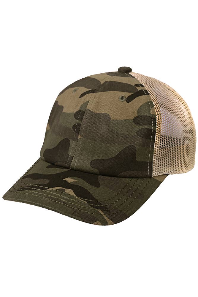 Hana - Vendita all'ingrosso Cappellino da camionista - Donna - Cappellino da baseball C.C in cotone spazzolato con rete sul retro3