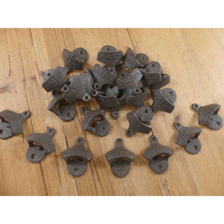 CAST IRON OPENER / EACH READS "BOTTLE OPENER" for wholesale by Midwest Craft House
