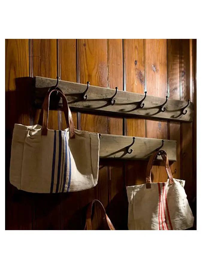 Rustic Recycled Pine Three Hooks Coat Rack for wholesale by Vagabond Vintage