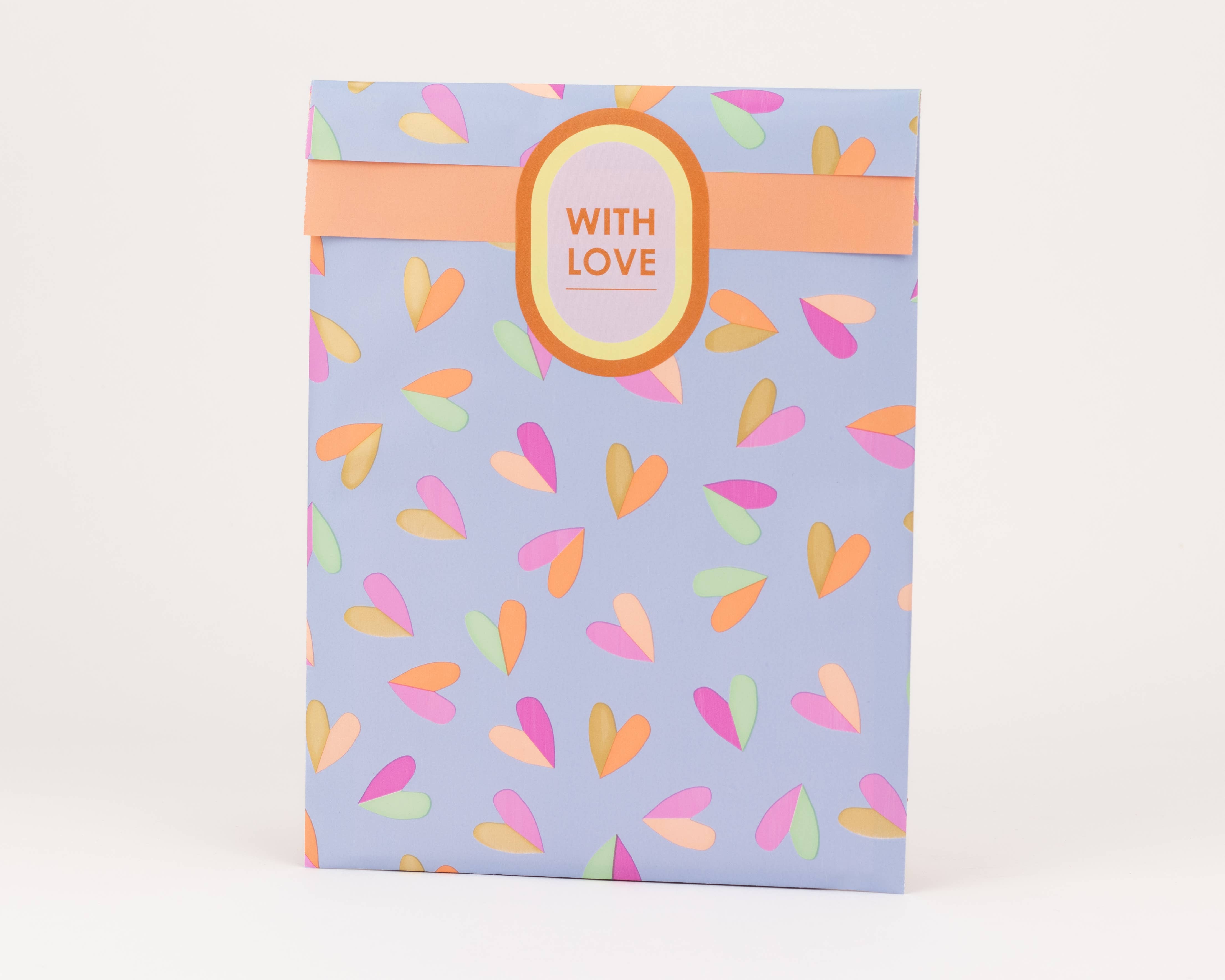 liebevoll verpackt – wholesale Presentpåse – Papperspåsar Hjärtfladder2