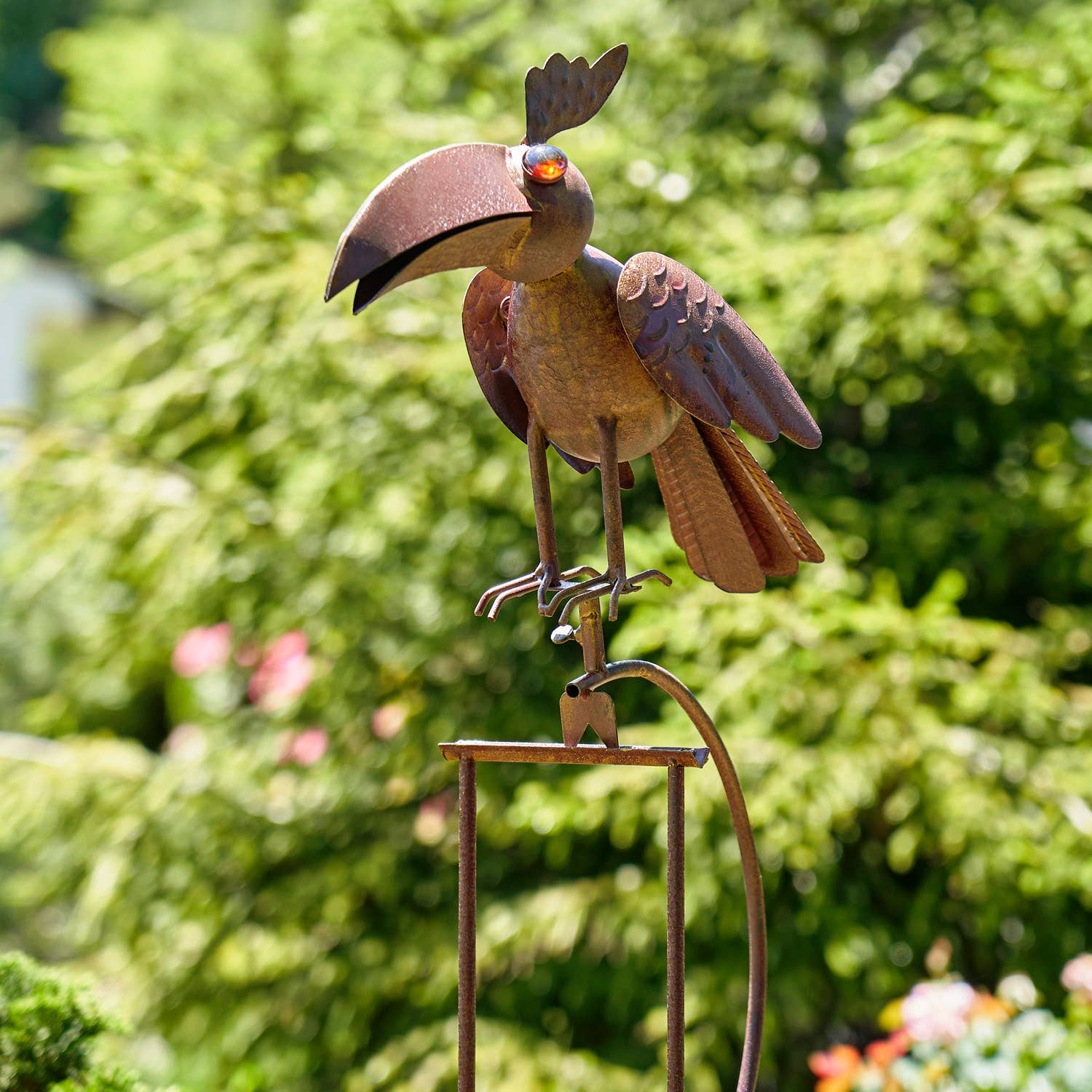 Zaer Ltd. International - Vente Piquets de jardin/pelouse - Lot de 6 piquets de jardin en forme d'animaux rouillés assortis6