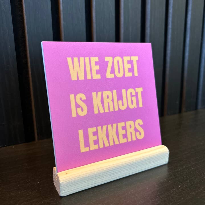 Forex tile 10x10cm - Santa Claus - Who sees is... for wholesale by Lourens Exclusive