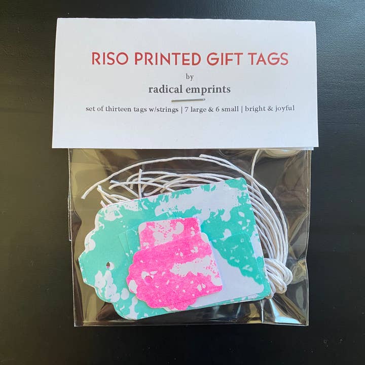 radical emprints - Wholesale Gift Tag - Riso Printed Gift Tags1