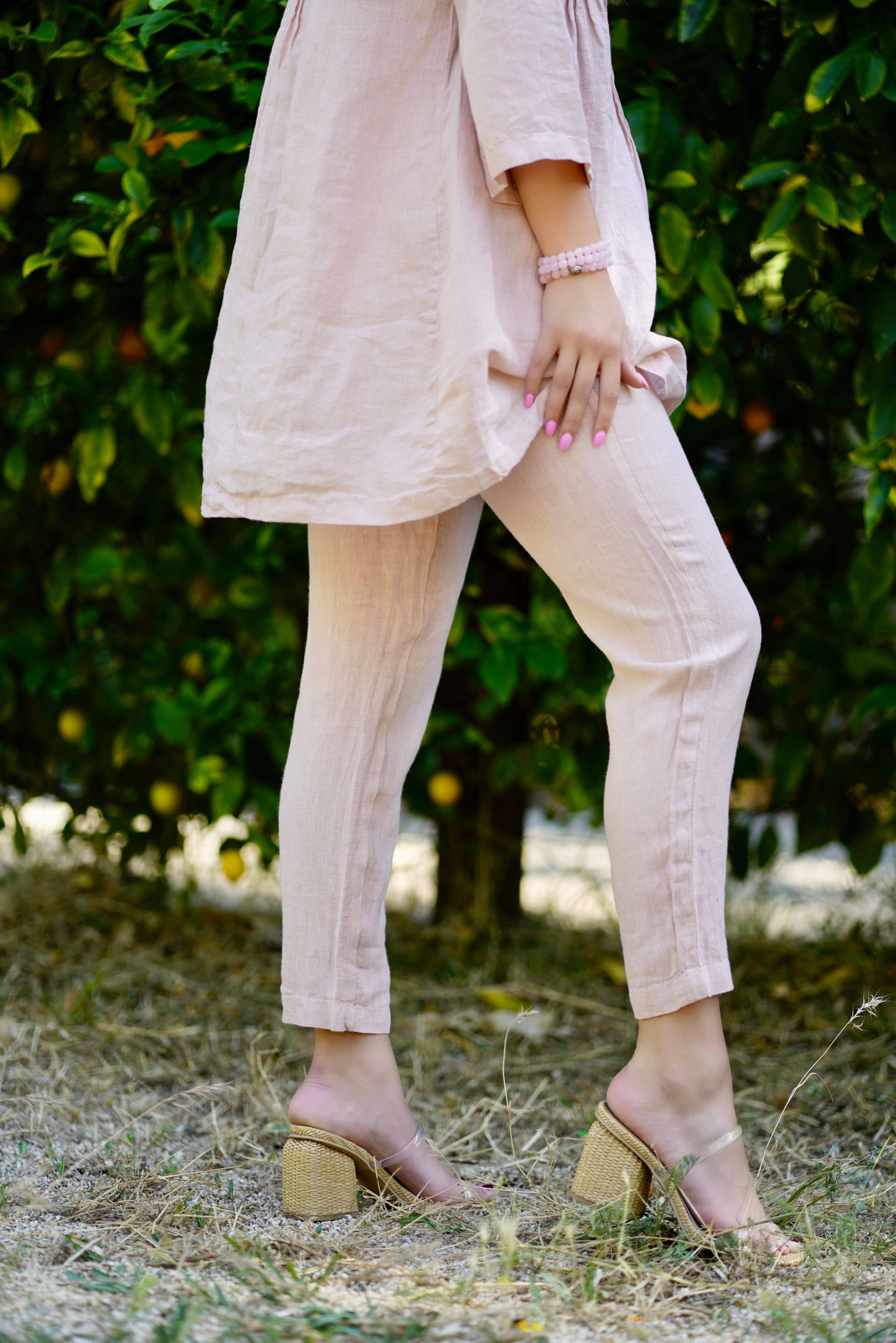 Dolma – wholesale Pants – Women's – Classic Slim Fit Linen Pants4