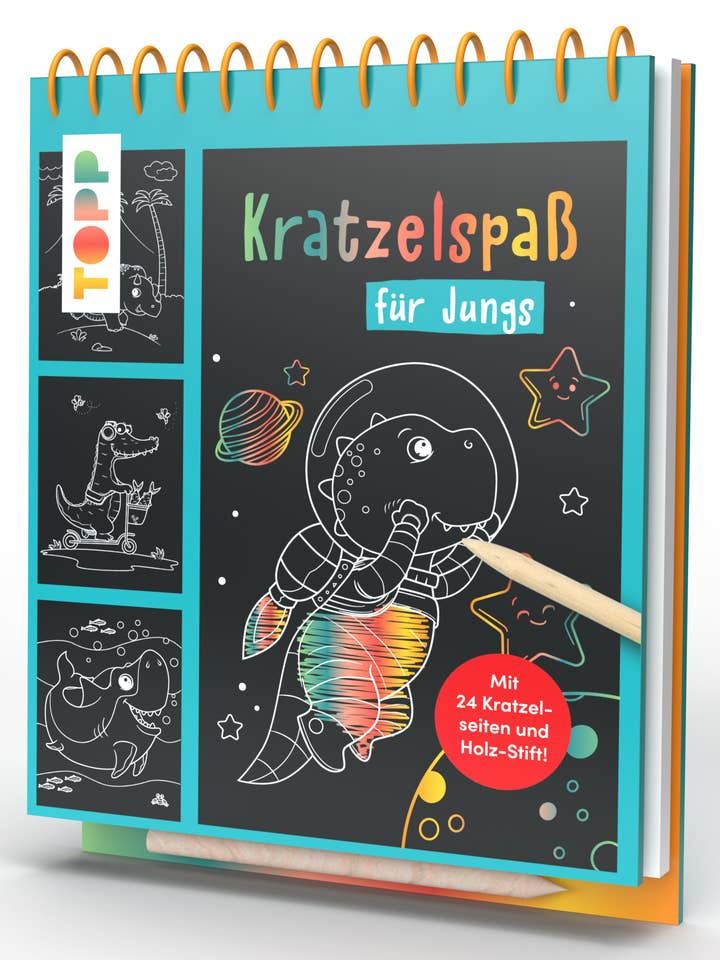 Scratching fun for boys for wholesale by frechverlag TOPP & BusseSeewald