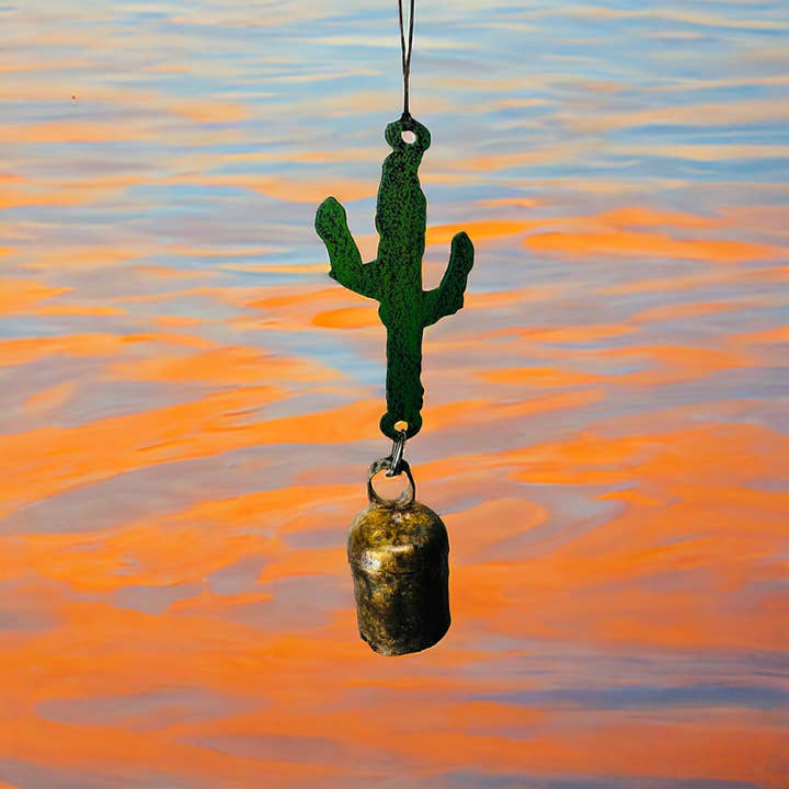 Cactus wind chime Southwest bell Western ornament Souvenirs for wholesale by Iron Jewel