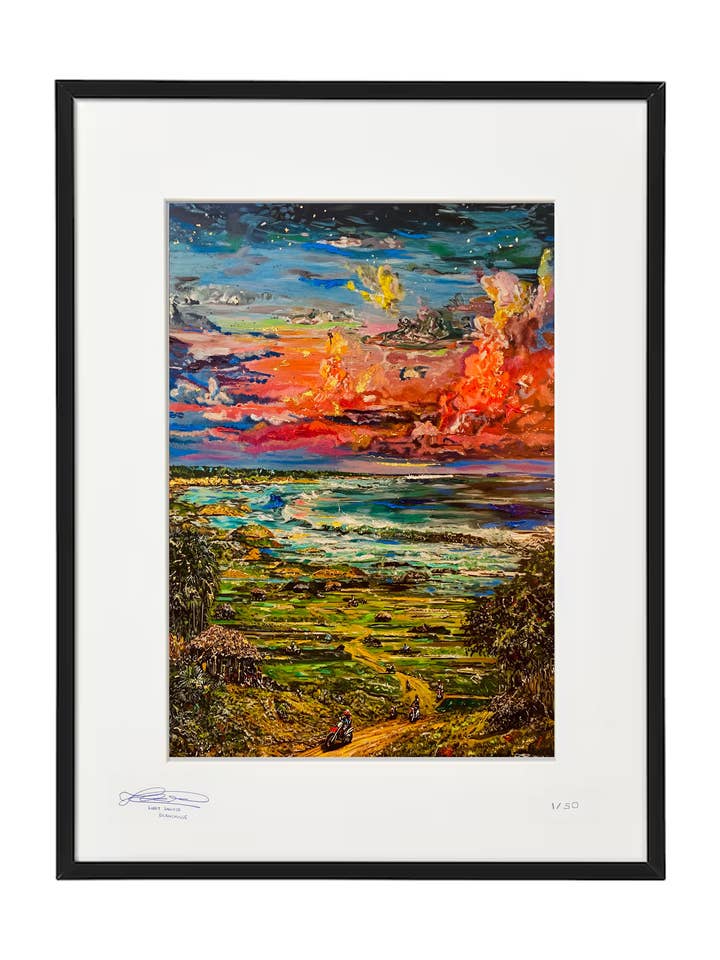 Dreams Colourful Seascape Artwork - Limited Edition for wholesale by Blanchouse