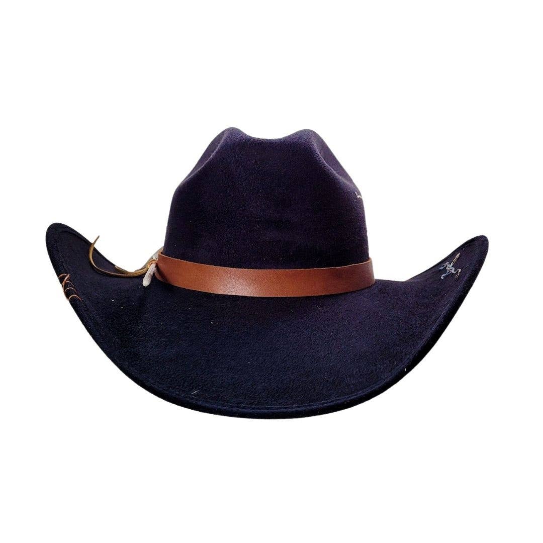 Noir Page Chapeau de Cowboy Couronne en vente sur Faire4