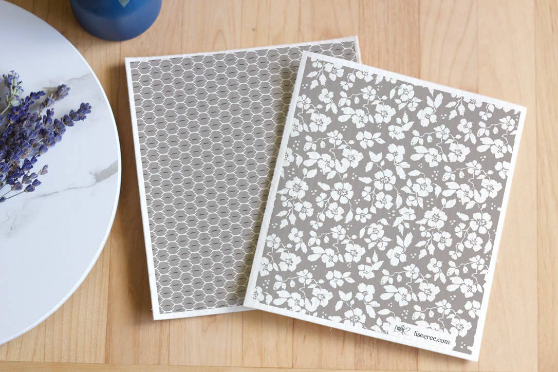 Lisee Ree Designs - Wholesale Dishcloth - Shadow Silhouettes Swedish Dishcloth3